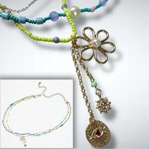 Free People Waikiki Belly Chain NWT Whimsical Charm Charms Beads Body Jewelry